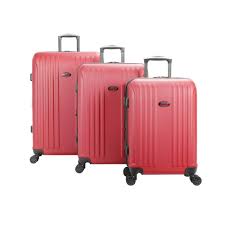 American Flyer Moraga 3 Piece Red Hard Side Spinner Luggage Set Hardside Spinner Luggage Luggage Sets Hardside Luggage Sets