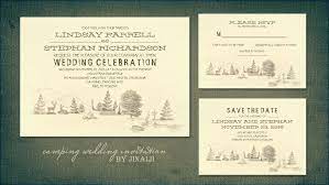 Campground Illustration Camping Wedding Invitation Zazzle Com Camping Wedding Invitations Camp Wedding Themed Wedding Invitations