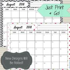 Each calendar page is formatted for 8.5 x 11 page (standard page size). 2019 2020 And 2020 2021 Editable Printable Calendar Tpt