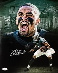 Jalen Hurts Signed Philadelphia Eagles 11x14 Football Collage Photo JSA