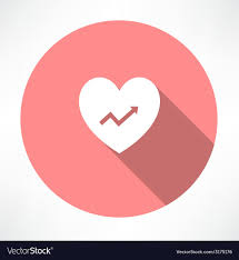 heart with chart icon