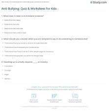 Rd.com knowledge facts there's a lot to love about halloween—halloween party games, the best halloween movies, dressing. Anti Bullying Quiz Worksheet For Kids Study Com