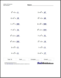 The Exponents Worksheets In This Section Provide Practice That Reinforces The Properties Of Exponen Exponent Worksheets Scientific Notation Worksheet Exponents