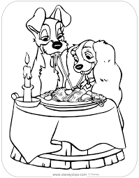 Color online with this game to color food coloring pages and you will be able to share and to create your own gallery online. Lady And The Tramp Coloring Pages 2 Disneyclips Com