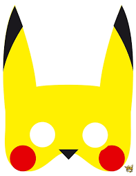 Masque Pikachu Est Un Decoupage De Pokemon En 2020 Pikachu Pokemon Anniversaire Pokemon