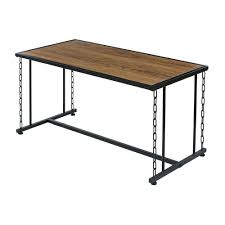 Onespace Folsom Ridge Coffee Table With Wood And Black Chain Link Metal Brown Products Table Furniture Table Bookcase Shelves