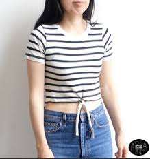 We are going to upcycle 5 different tees into cute crop tops. No Sew Crop Top From T Shirt Fashion Wanderer