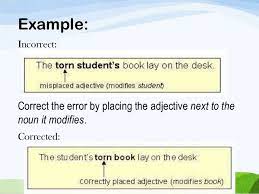 Here we will look at. Misplaced Modifiers