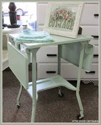 Re Furbished Vintage Typing Table At Attic Door Attic Doors Doors Corner Desk