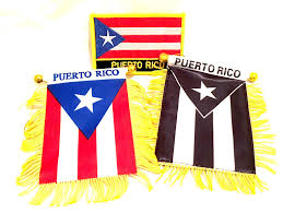 Puerto Rico Mini Car Automobiles Auto Wall Home Car Flags Car Flags Puerto Rico Greater Antilles