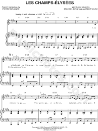 Une initiative qui sera désormais reconduite. Joe Dassin Les Champs Elysees Sheet Music In E Major Transposable Download Print Joe Dassin Sheet Music Learn Piano