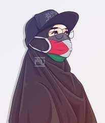  Vector Hijab Palestine Ahmadfu22 Kartun Hijab Kartun Gambar