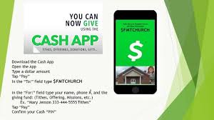 Set up a clearing account to record the bas payment. Use Fmtchurch Cash App