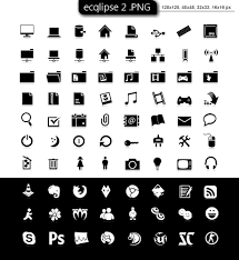 Gterritory 32 recent deviations featured: Cleodesktop Mod Desktop Ecqlipse Black White Ii Icons Pack Icon Set Vector Icon Set Flat Icon