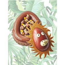 Paques 2019 Dalloyau Paris Entremets Croc Le Lion Croustillant Noisette Piemont Et Mais Grille Cremeux Chocolat Mousse Chocolat Au Lait Chocolat Paques