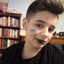 Rainbow Fan Brush Face Paint