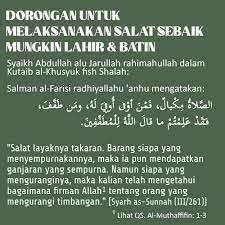 Dorongan Untuk Melaksanakan Salat Sebaik Mungkin Lahir Dan Batin In 2021 Islamic Quotes Quotes Salat