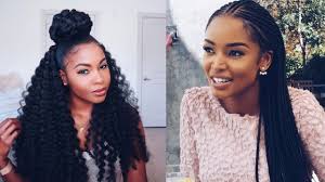Braided hairstyles are easy to maintain and there's many types of crochet braids to choose from. Braided Hairstyle Ideas For Black Women Youtube