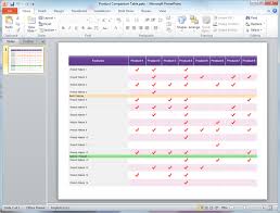 Comparison Chart Templates For Powerpoint