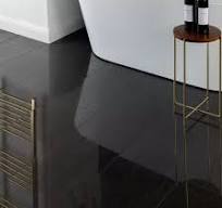 Lounge Polished Black Stone Effect 300x600 Wall And Floor Tiles