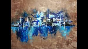 Peinture Abstraite Au Couteau Acrylique Facile Peinture Abstraite Peinture Acrylique Abstraite Techniques De Peinture Abstraite