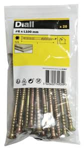 Vis De Nivellement Jaune 6 X 100 Mm 20 Pcs Brico Depot