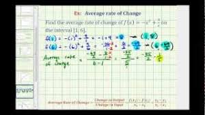 In calculus, most formulas have to do with functions. Find The Average Rate Of Change Of A Function College Algebra