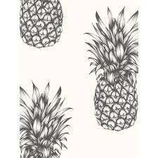 Le blanc et le noir s'associent parfaitement comme couleurs. Tropiques Noir Et Blanc Copacabana Ananas Fond D Ecran Arthouse 690900 Cdiscount Bricolage