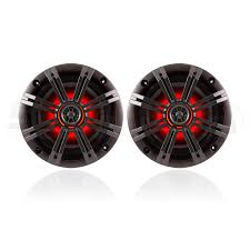 Kicker Km Series 6 5 Rgb Led Marine Coaxials Speakers