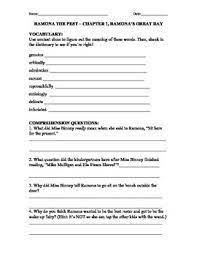 Remember how in part 3 of this guide we discussed comprehension and how well you interpreted information from a text? Ramona The Pest Literature Unit Novel Study By Susan Brody Tpt