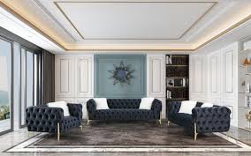 Norfolk Button Tufted Velvet Sofa Range