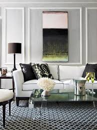 Black And White Couch Living Room Ideas Gray Living Room With White Trim And Graphic Rug Decor Home Decor Home