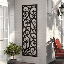 Fleur De Lis Living Panel Plastic Wall Decor Wayfair Outside Wall Decor Iron Wall Decor Iron Wall