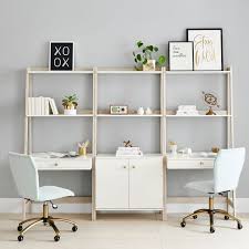 Highland Double Wall Desk Wide Bookcase Set Pottery Barn Teen