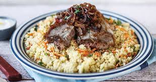 Serve 3 lamb chops per person with moroccan couscous and plate individually or family style in platters. Lamb Chops With Couscous Salad And Lemon Yoghurt Easy Food