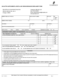 Ppo insurance through blue cross. Fillable Online Sag Aftra Supplemental Dental And Vision Insurance Enrollment Form Fax Email Print Pdffiller