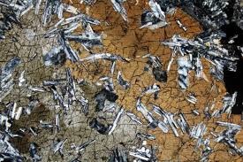 Ophitic Texture Plag In Cpx Mineralogy Geology Fabric Textures