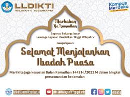 Menang melawan hawa nafsu dan mohon maaf lahir dan batin. Selamat Menunaikan Ibadah Puasa Ramadhan 1442 H Website Lldikti Wilayah V