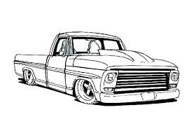 Image result for antique truck coloring pages semi trucks truck. Easy Old Ford Truck Drawing Novocom Top