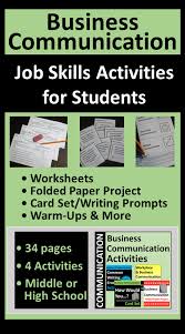 Business Communication Activities For Classroom Or Distance Learning In 2020 Communication Activities Business Communication Student Activities