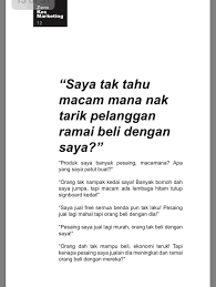 Azizan Osman Nak Ebook Ni Tentang Zero Kos Marketing Facebook