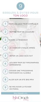 9 Erreurs A Eviter Lors De La Creation De Son Logo Infographie Logos Creation Logo