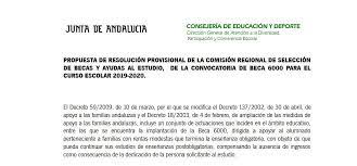 Beca 6000 De La Junta De Andalucia Curso 2020 2021 Curso Escolar Cursillo Andalucia