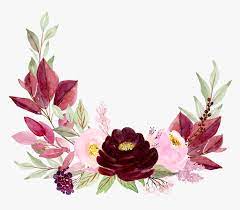 The clipart is related to free wedding flowers , orange flowers , disney flowers. Freetoedit Ftestickers Clipart Decoration Watercolor Watercolor Maroon Flowers Free Hd Png Download Transparent Png Image Pngitem