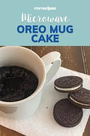 Oreo Microwave Mug Cake Recipe Recipe In 2020 Oreo Dessert Recipes Oreo Cake Recipes Mug Recipes