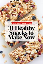 31 Days Of Healthy Snack Recipes To Make Now Foodiecrush Com Healthy Work Snacks Healthy Snacks Recipes Healthy Snacks To Make