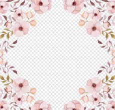 Maybe you would like to learn more about one of these? Pink Flowers Illustration Gyeongbokgung Active Korean English Language Flower Borders Border Frame Png Material Png Pngwing