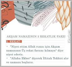 Allahu ekber diyerek i̇ftitah tekbiri alır ve namaza başlanır. Aksam Namazinda Okunacak Dualar Aksam Namazi Nasil Kilinir Tablo Galeri Fikriyat Gazetesi