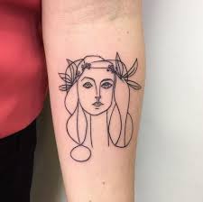 The prices are fair too. Simple Picasso Tattoo By Craigy Fkn Lee Picasso Tattoo Line Art Tattoos Modern Art Tattoos