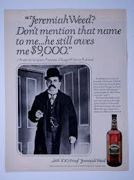 J Frederick Sampson Jeremiah Weed Vintage 1980 Original Print Ad